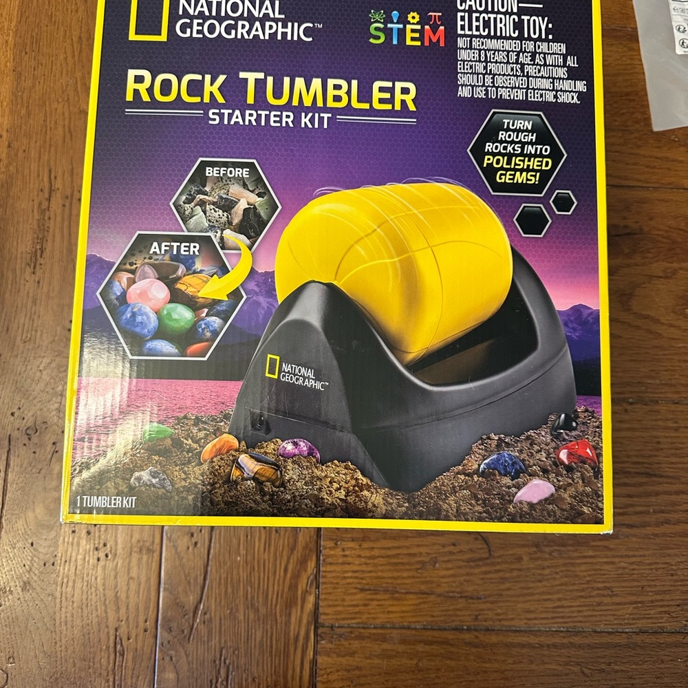 National Geographic Rock Tumbler Starter Kit - Yellow and Black